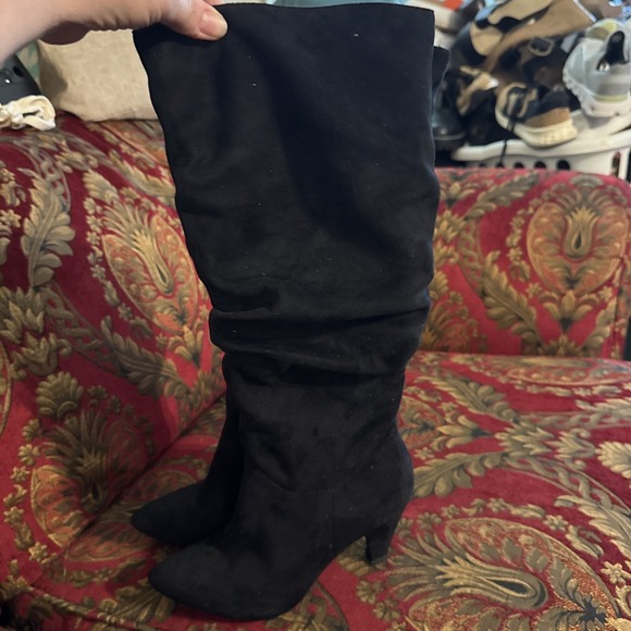 Womens Knee High Suede Boots size 7.5 - Picture 6 of 7